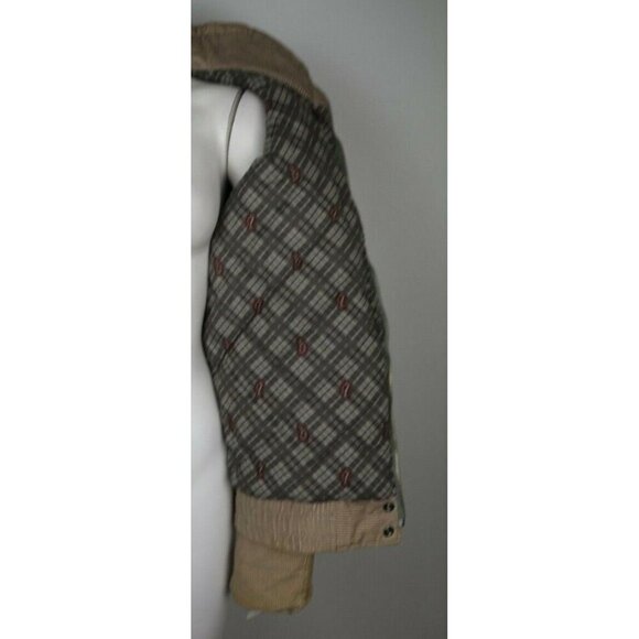 VINTAGE WOMEN'S BEIGE CORDUROY WINTER COAT - NEW YORK GIRL - SIZE M - Picture 8 of 10